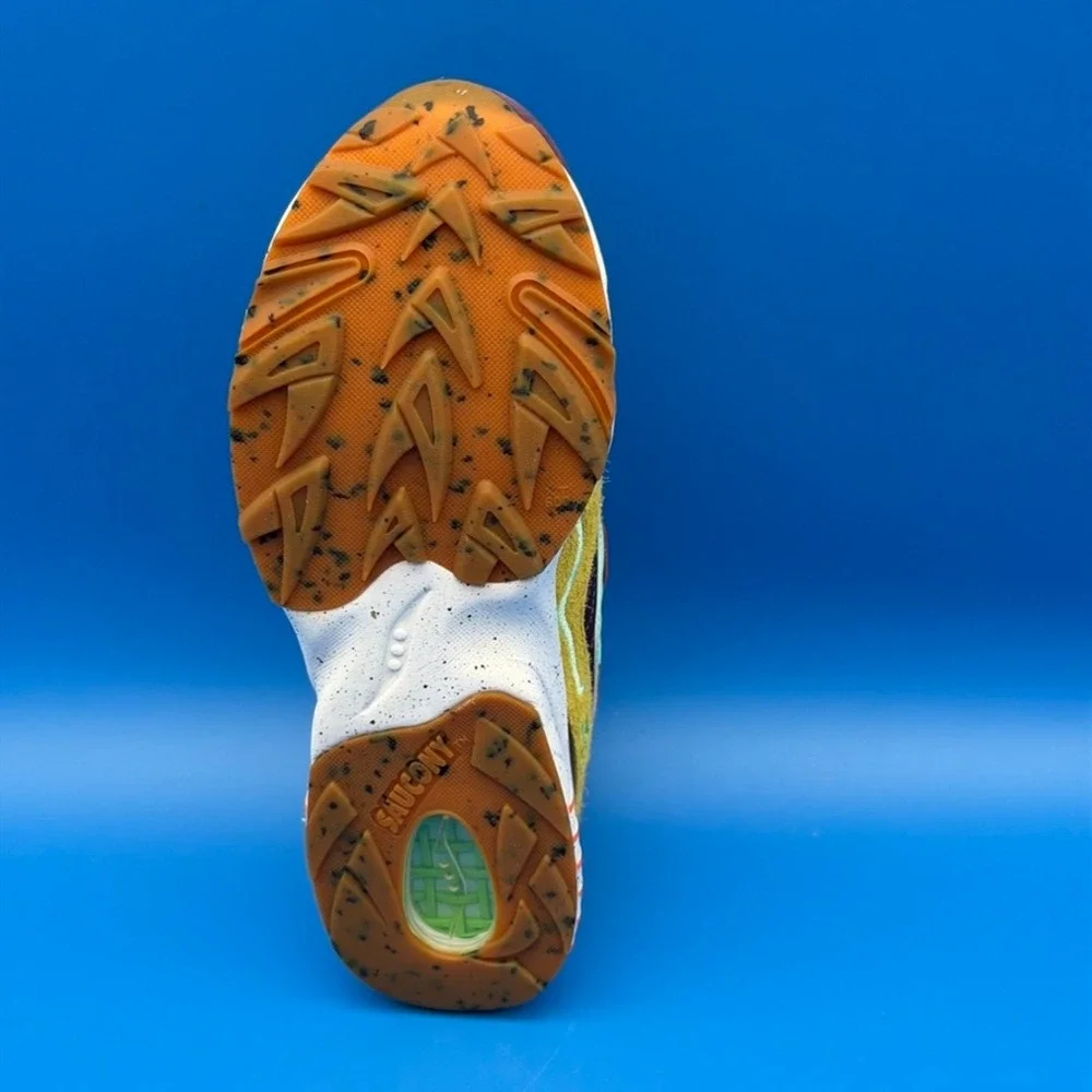 Saucony 3D Grid Hurricane Brown Mustard S70745-2 10.5 12W - Picture 4 of 5